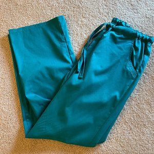 Cherokee Luxe Teal Blue Women's Scrub Pants
